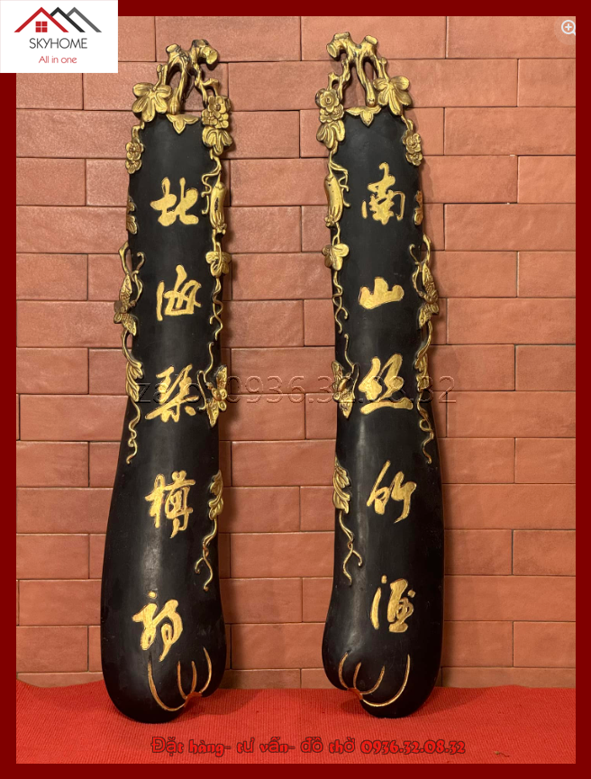 Câu đối Nam sơn ty trúc tửu/ Bắc hải cầm tôn thi